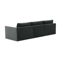 Valentina Charcoal Velvet Modular Sofa - Luxury Living Collection