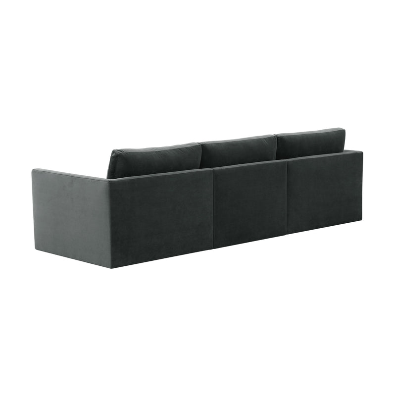 Valentina Charcoal Velvet Modular Sofa - Luxury Living Collection