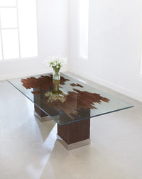 Drift Dining Table with Glass Top
