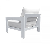 Meridian Modern White Outdoor Lounge Chair