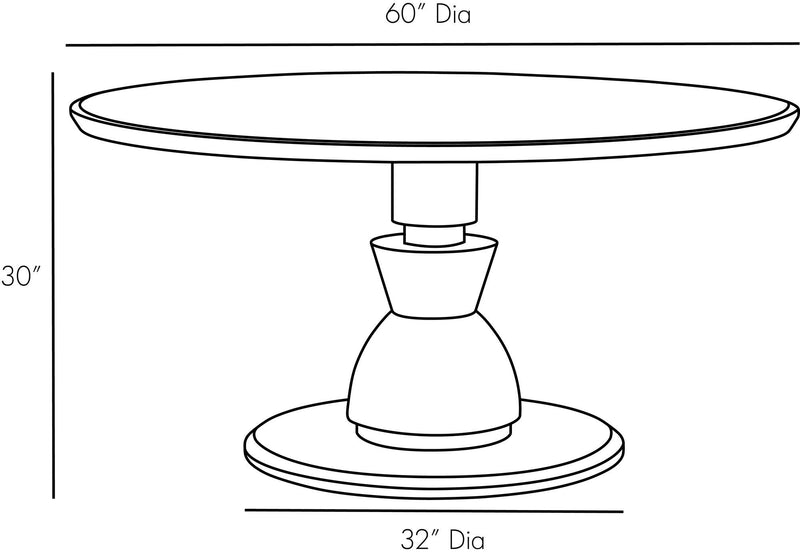 Visalia Umber Dining Table