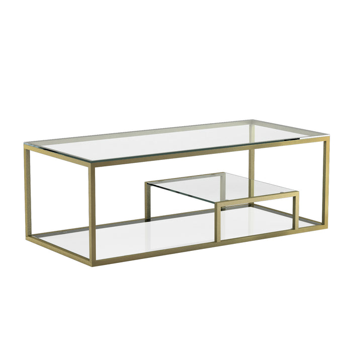 Bellus Brushed Gold Coffee Table