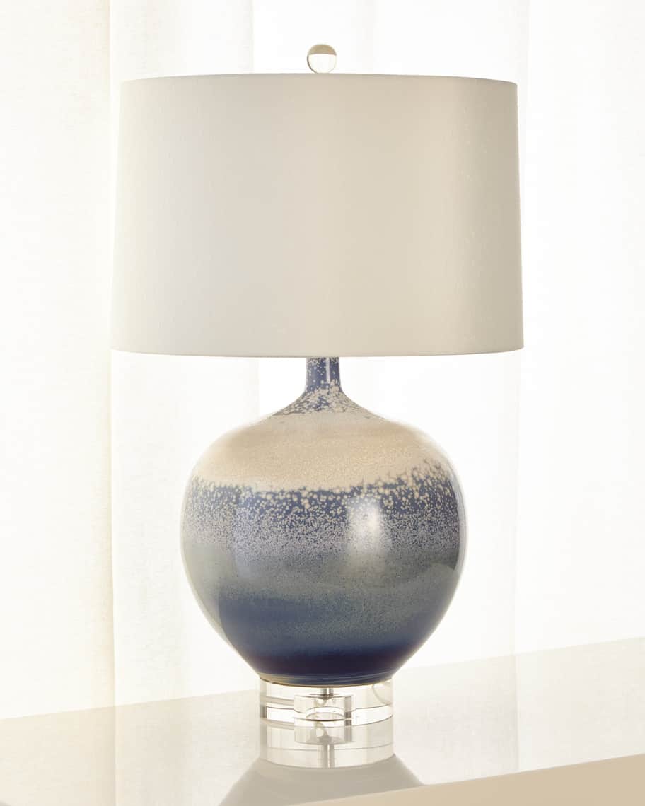 Kumani Sea and Surf Porcelain Table Lamp - Luxury Living Collection