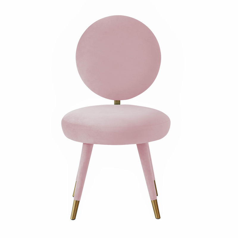 Adora Bubblegum Velvet Dining Chair - Luxury Living Collection