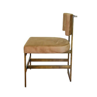 Laylani Bronze Camel Velvet Chair