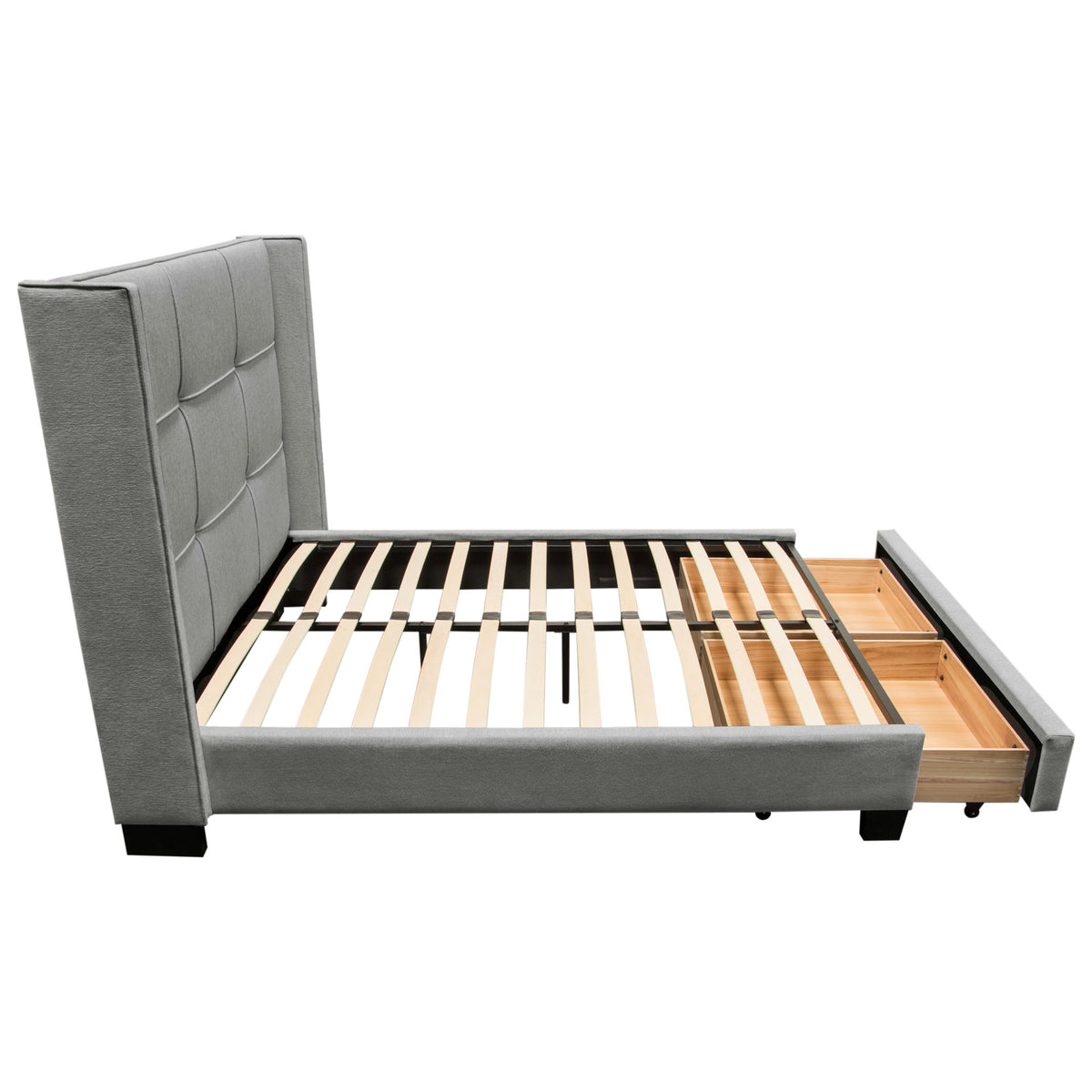 Linux Grey Storage Bed