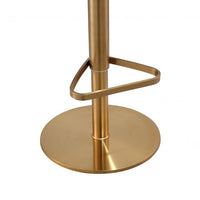 Lesina Black and Gold Adjustable Stool - Luxury Living Collection