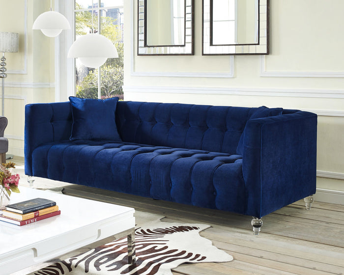 Belgravia Navy Velvet Sofa - Luxury Living Collection