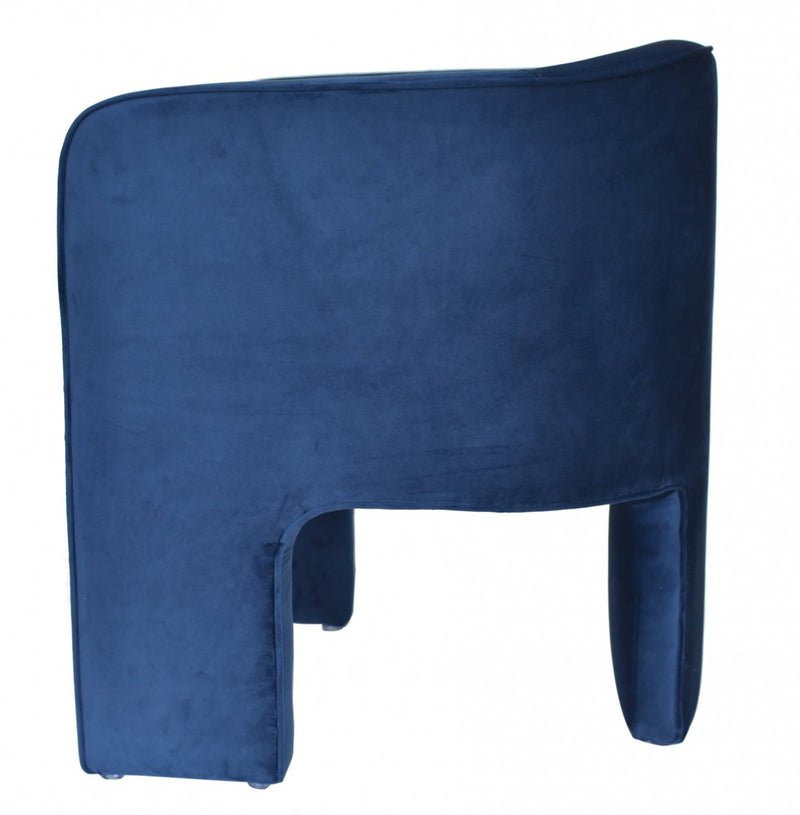 Arlia Modern Blue Velvet Accent Chair