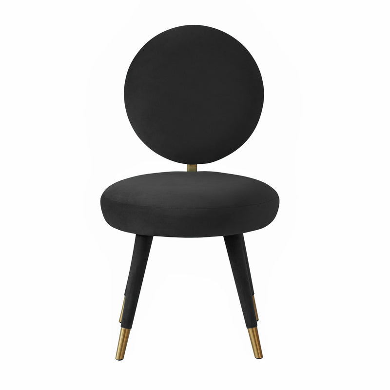 Adora Black Velvet Dining Chair - Luxury Living Collection