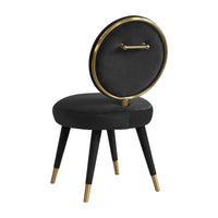 Adora Black Velvet Dining Chair - Luxury Living Collection