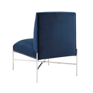 Slade Blue Velvet Lounge Chair