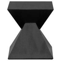 Pyramid Black Veneer Side Table