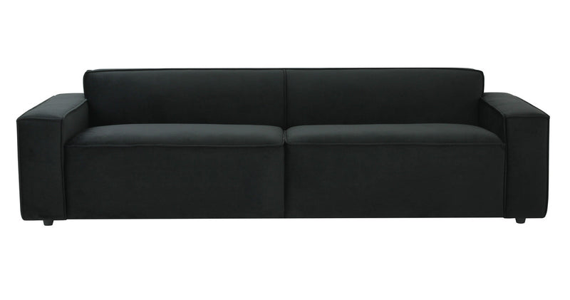 Galen Black Velvet Sofa - Luxury Living Collection