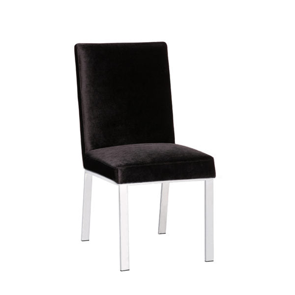 Amabilia Black Velvet Dining Chair