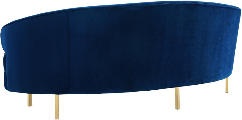 Vera Blue Velvet Sofa - Luxury Living Collection