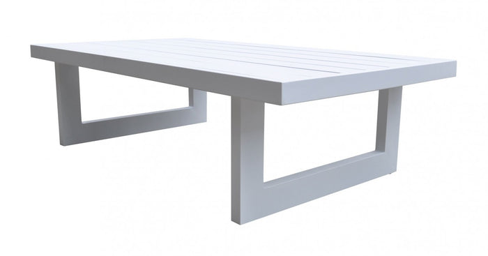 Meridian Modern White Outdoor Coffee Table