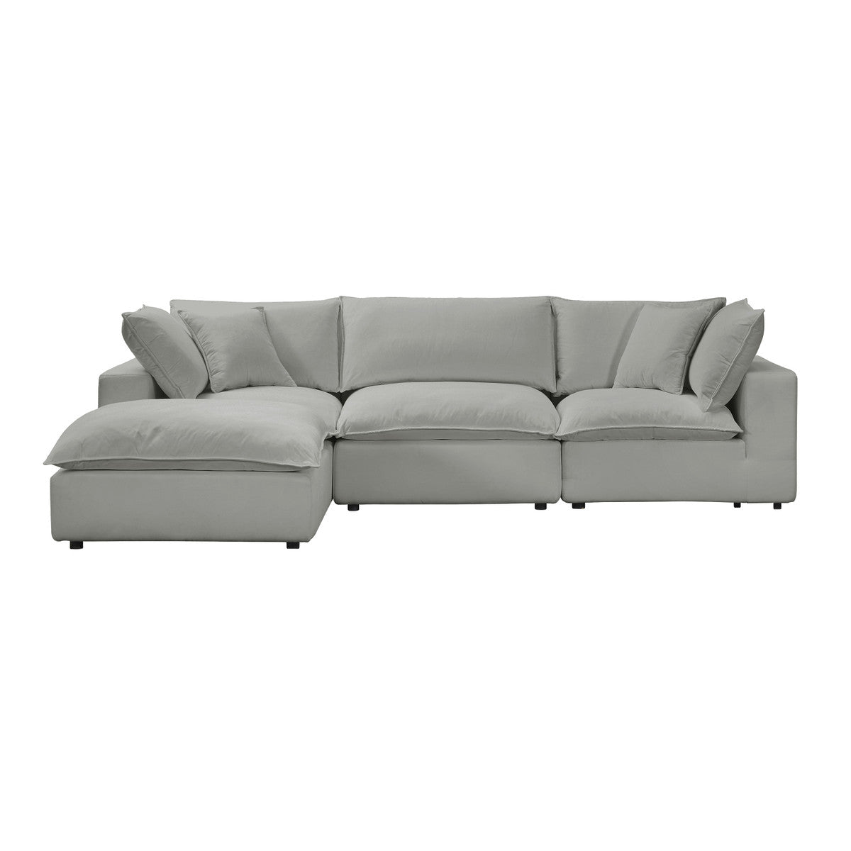 Carlie Slate Modular 4 Piece Sectional Sofa - Luxury Living Collection