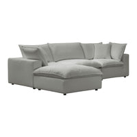 Carlie Slate Modular 4 Piece Sectional Sofa - Luxury Living Collection