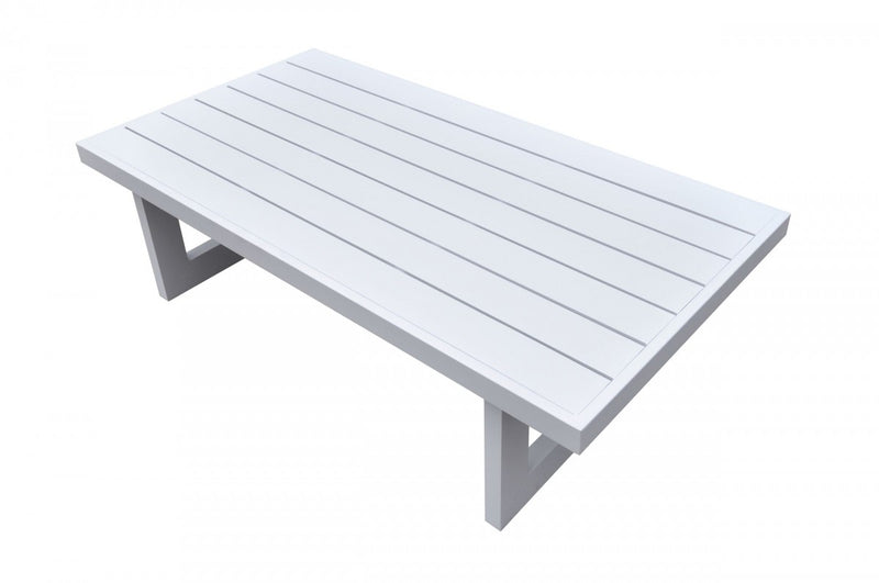 Meridian Modern White Outdoor Coffee Table