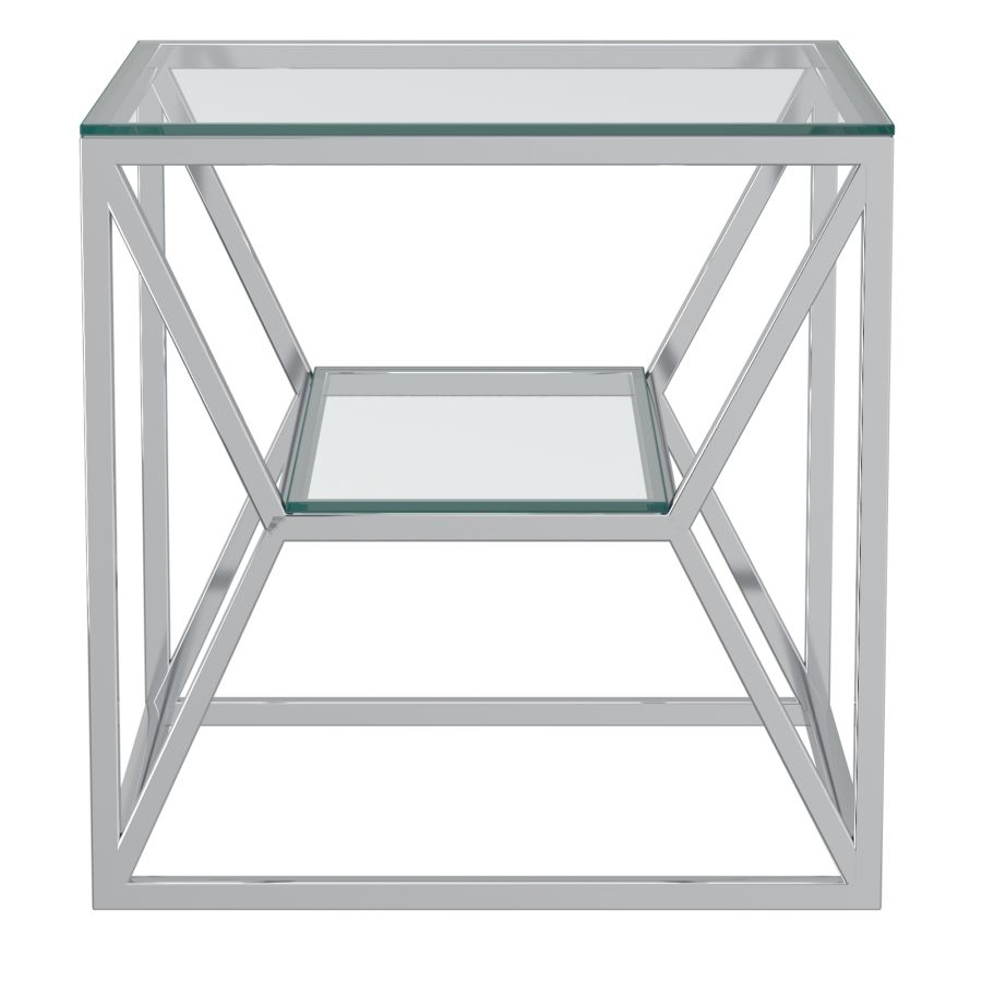 Giavanna Chrome Accent Table