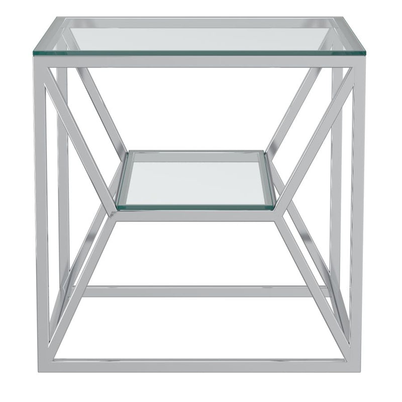 Giavanna Chrome Accent Table