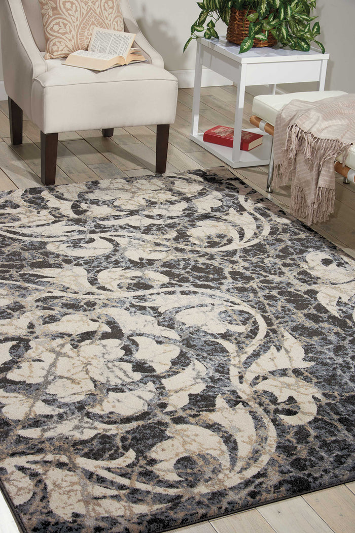 Maxwell Ivory/Charcoal Rug - Elegance Collection