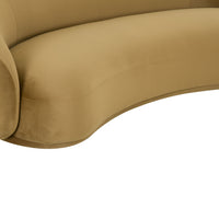 Coty Cognac Velvet Sofa - Luxury Living Collection