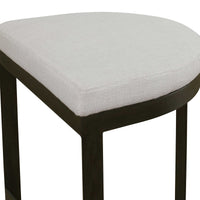 Crystal Counter Stool With Black Frame