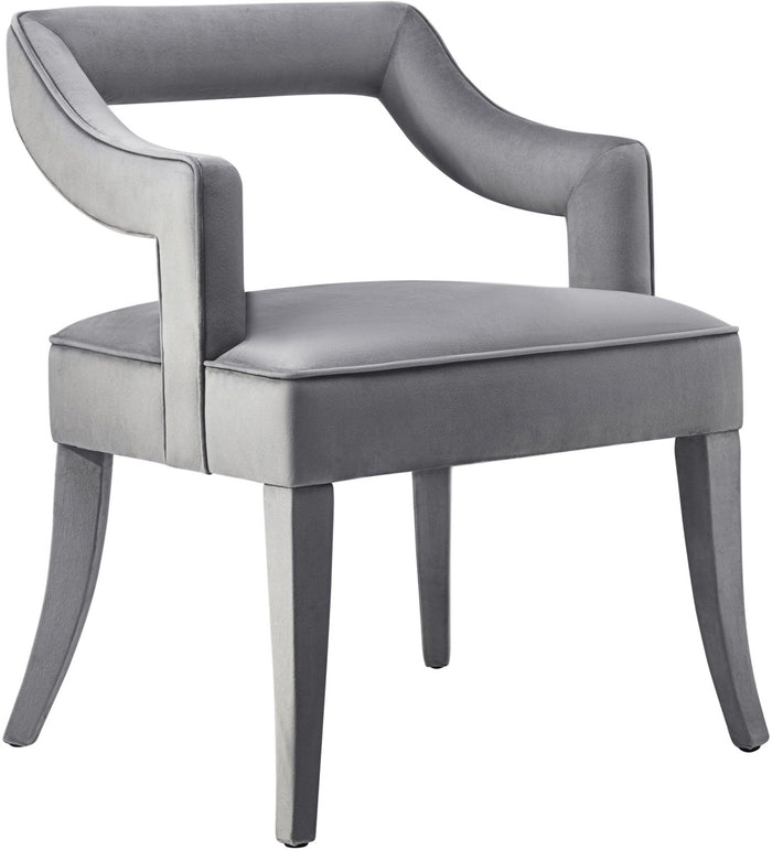 Carolina Grey Velvet Chair - Luxury Living Collection