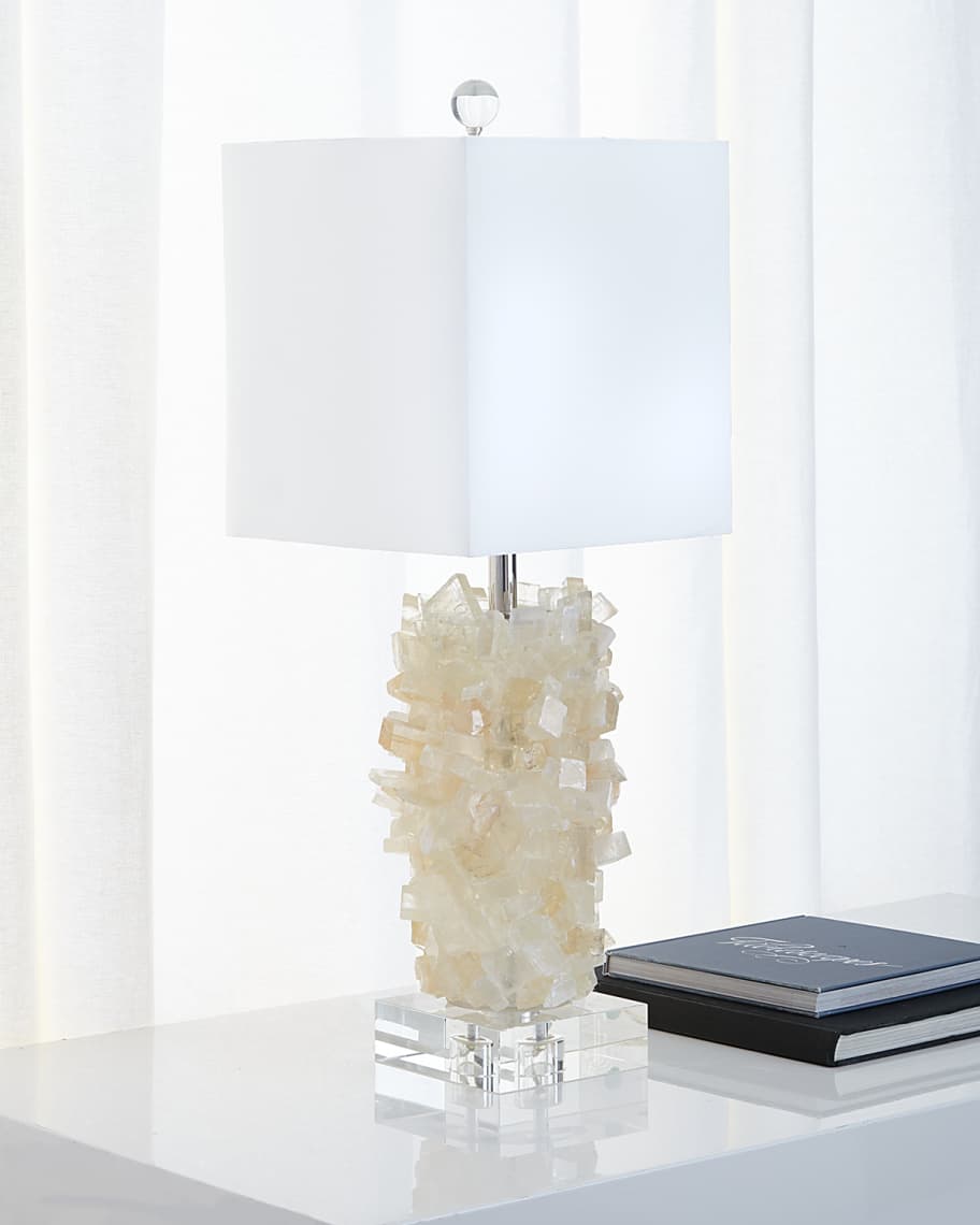 Sadie Tiered Calcite Table Lamp - Luxury Living Collection