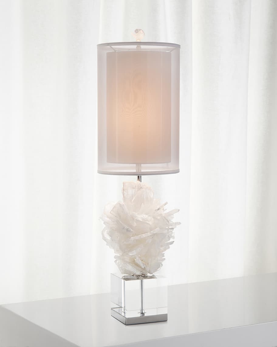 Sofia Selenite Table Lamp - Luxury Living Collection