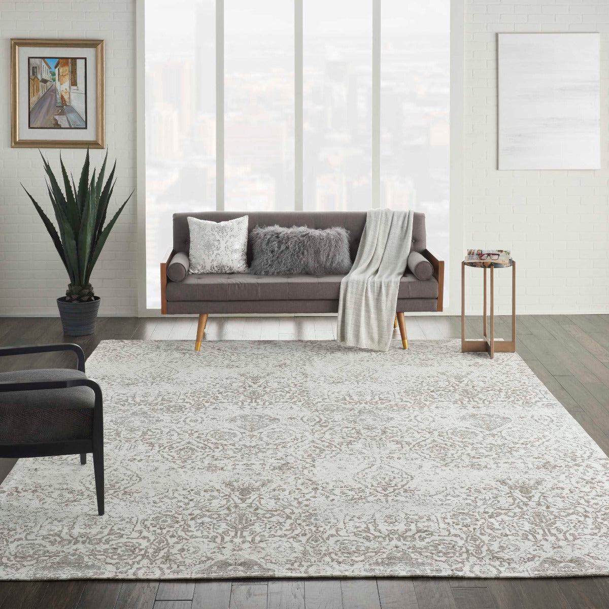 Clemmie Faded Ivory Rug - Elegance Collection