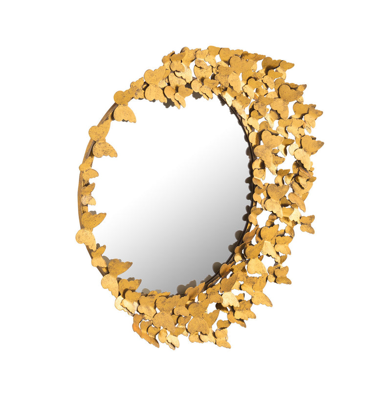 Chaya Gold Butterfly 32" Mirror - Luxury Living Collection