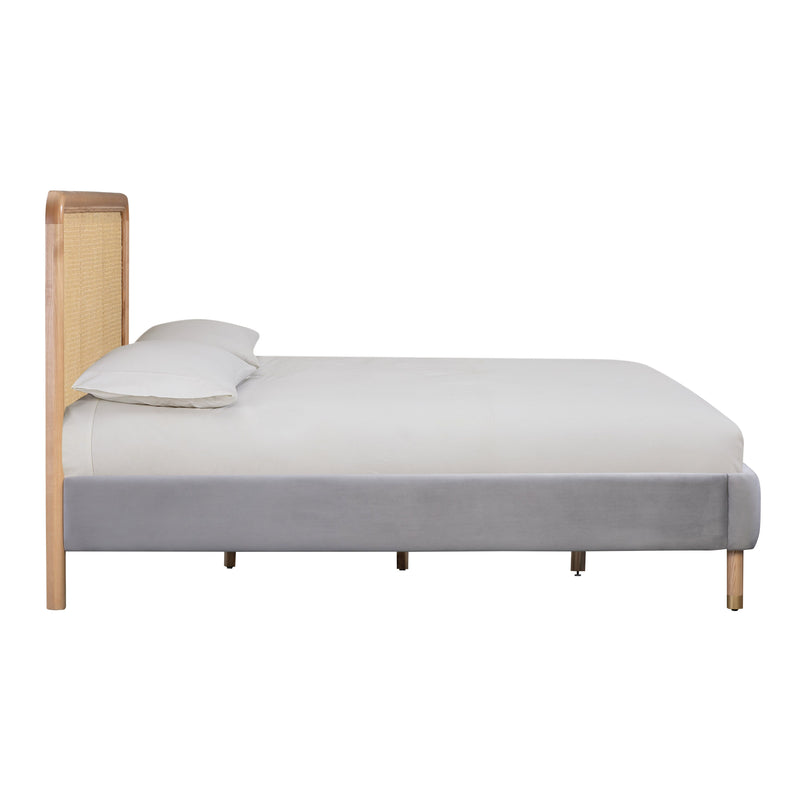 Ciro Grey Velvet Bed - Luxury Living Collection