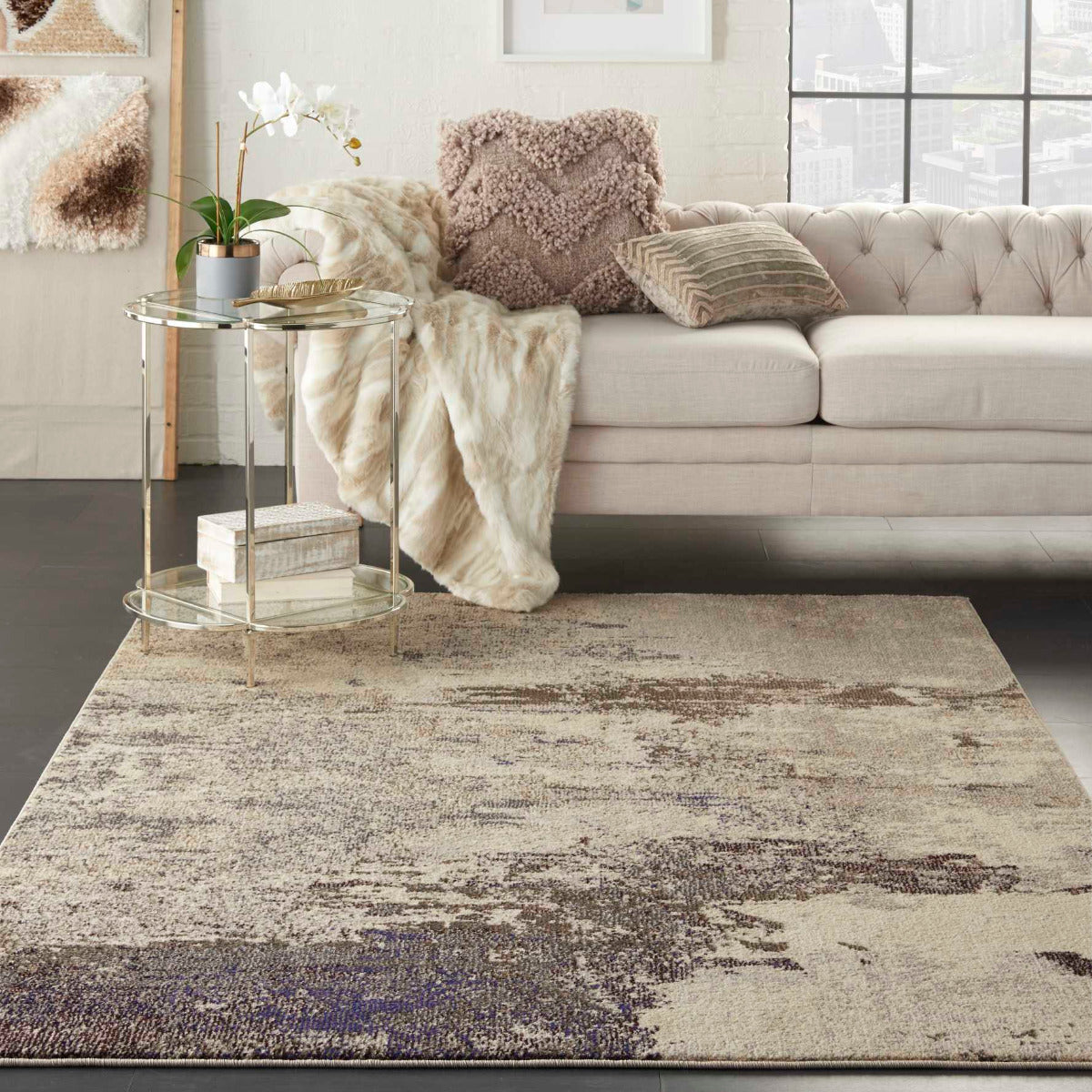 Candra Ivory/Grey Rug - Elegance Collection