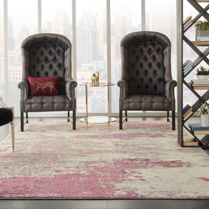 Candra Ivory/Pink Rug - Elegance Collection