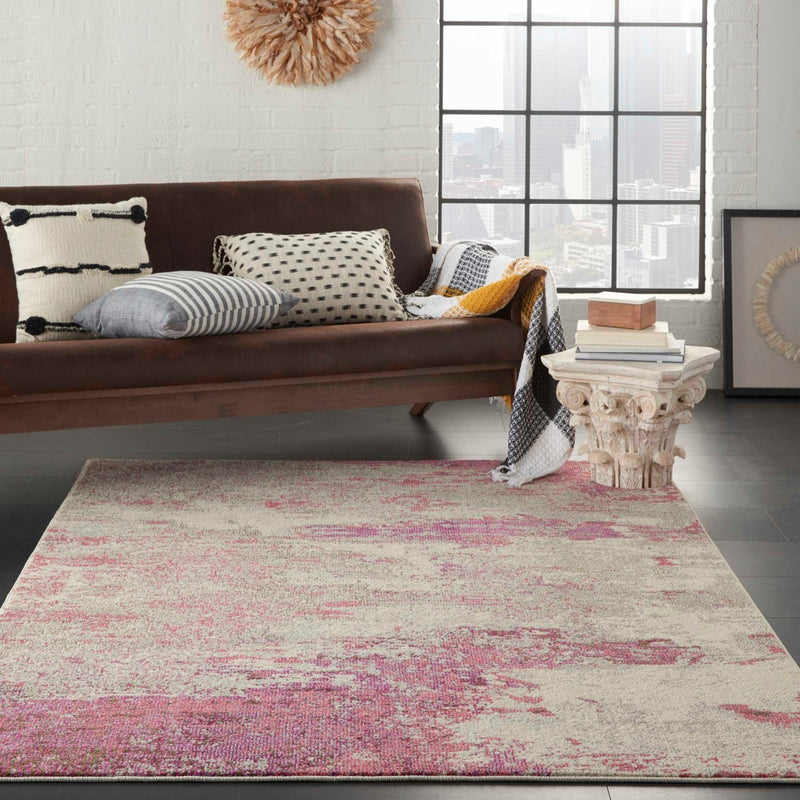 Candra Ivory/Pink Rug - Elegance Collection