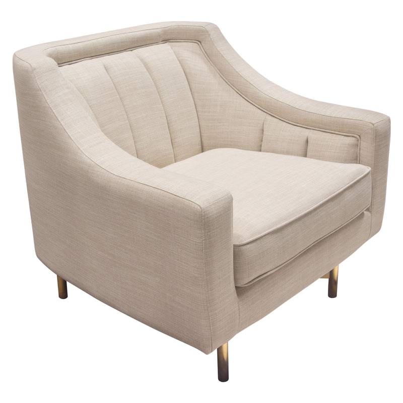 Demi Sand Linen Chair - Luxury Living Collection