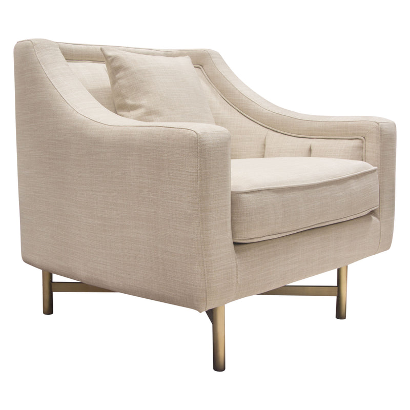 Demi Sand Linen Chair - Luxury Living Collection