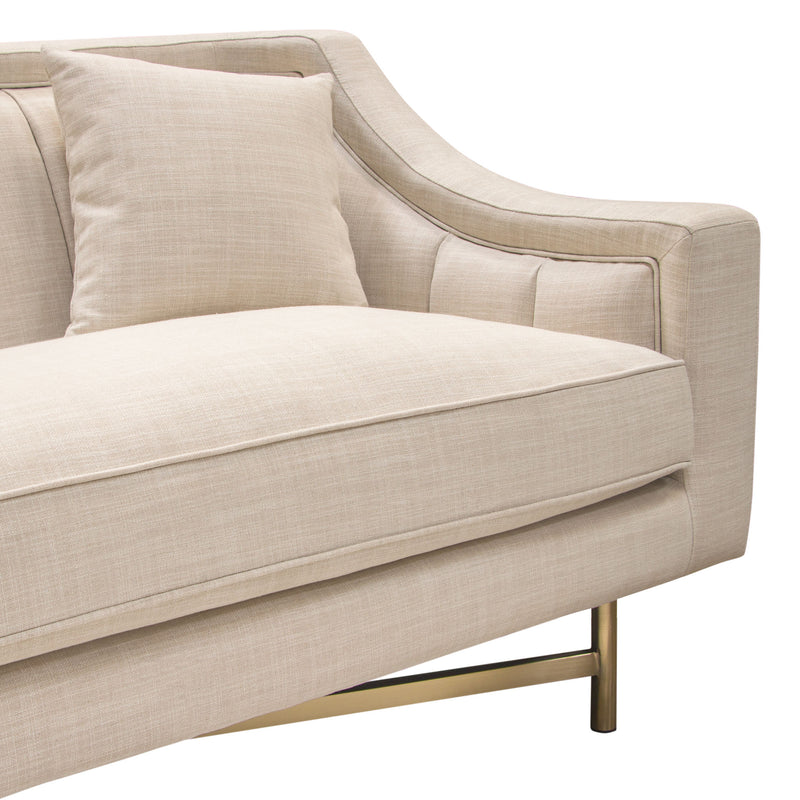 Demi Sand Linen Sofa - Luxury Living Collection