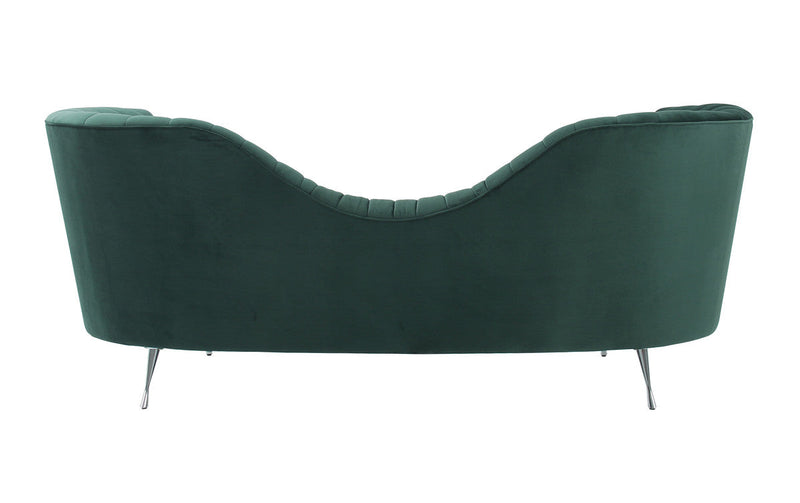 Celina Forest Green Velvet Sofa - Luxury Living Collection
