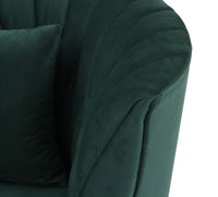 Celina Forest Green Velvet Sofa - Luxury Living Collection
