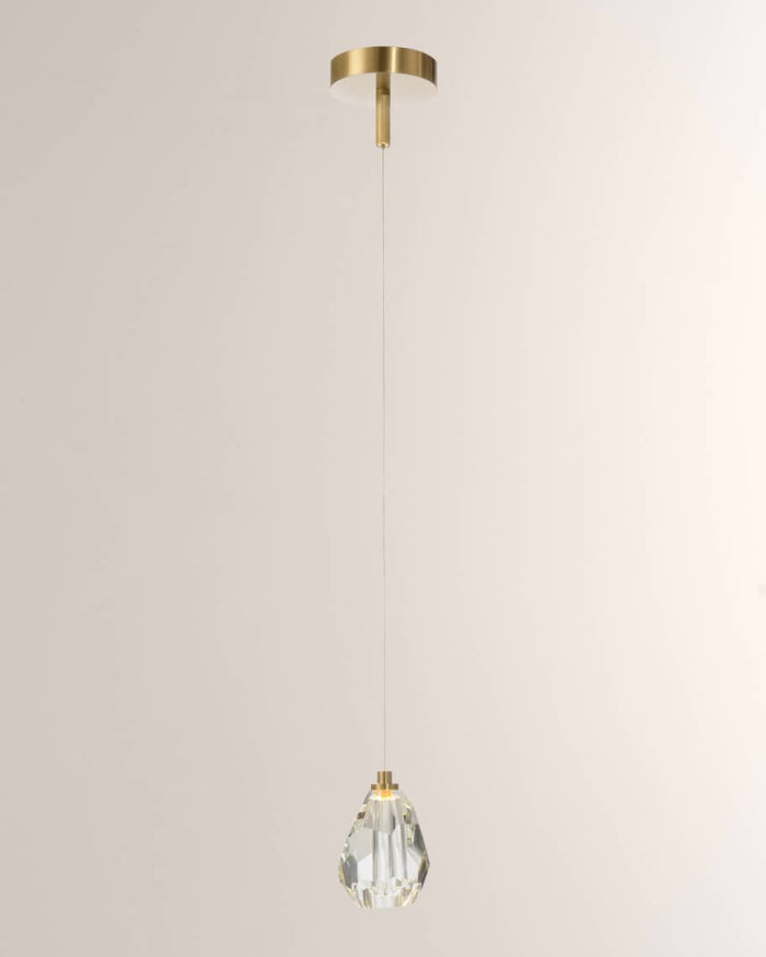 Stourton Chunk Crystal Single Droplight - Luxury Living Collection