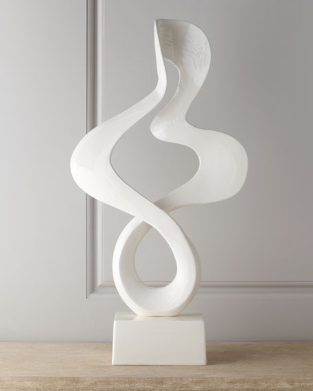 Capella Cream Enamel Sculpture - Luxury Living Collection