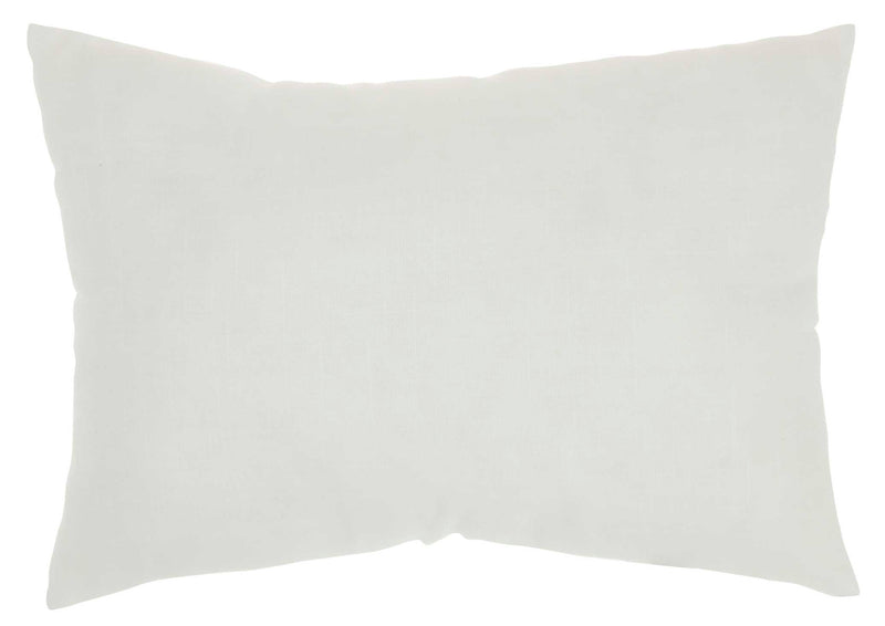 Clemence 14" x 20" White Throw Pillow - Elegance Collection