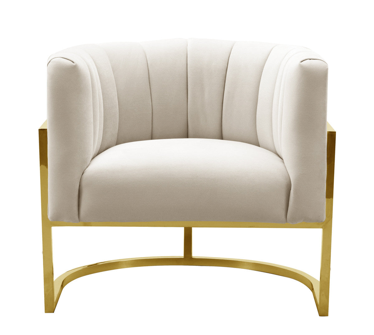 Chloe Cream Fabric Chair - Luxury Living Collection