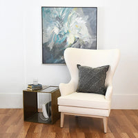 Concord Ivory Fabric Wing Accent Chair