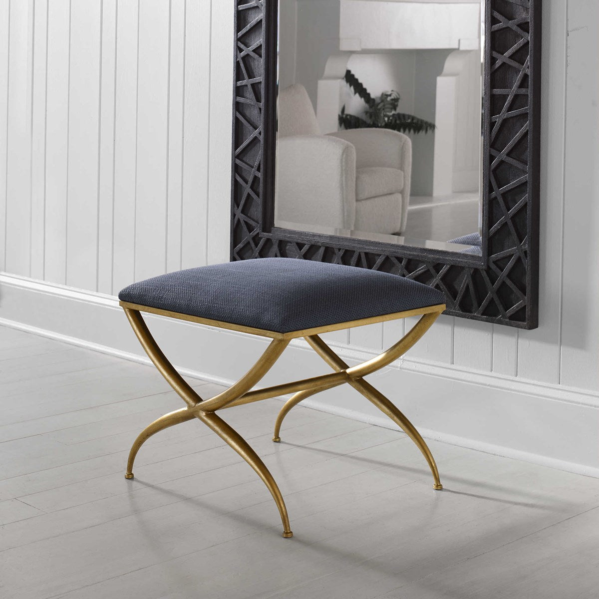 Penna Navy & Gold Bench