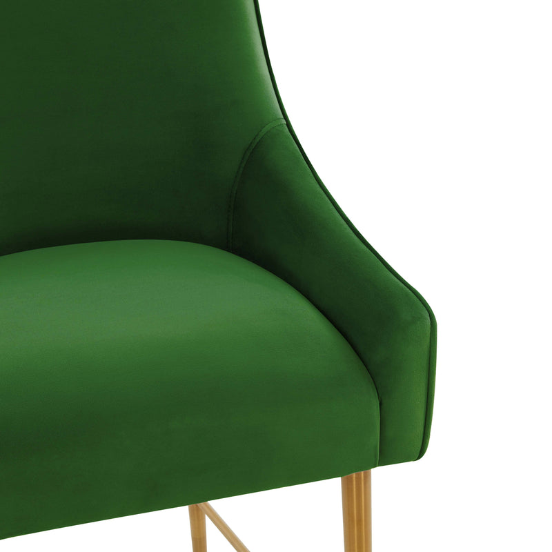 Prado Green Velvet Bar Stool - Luxury Living Collection